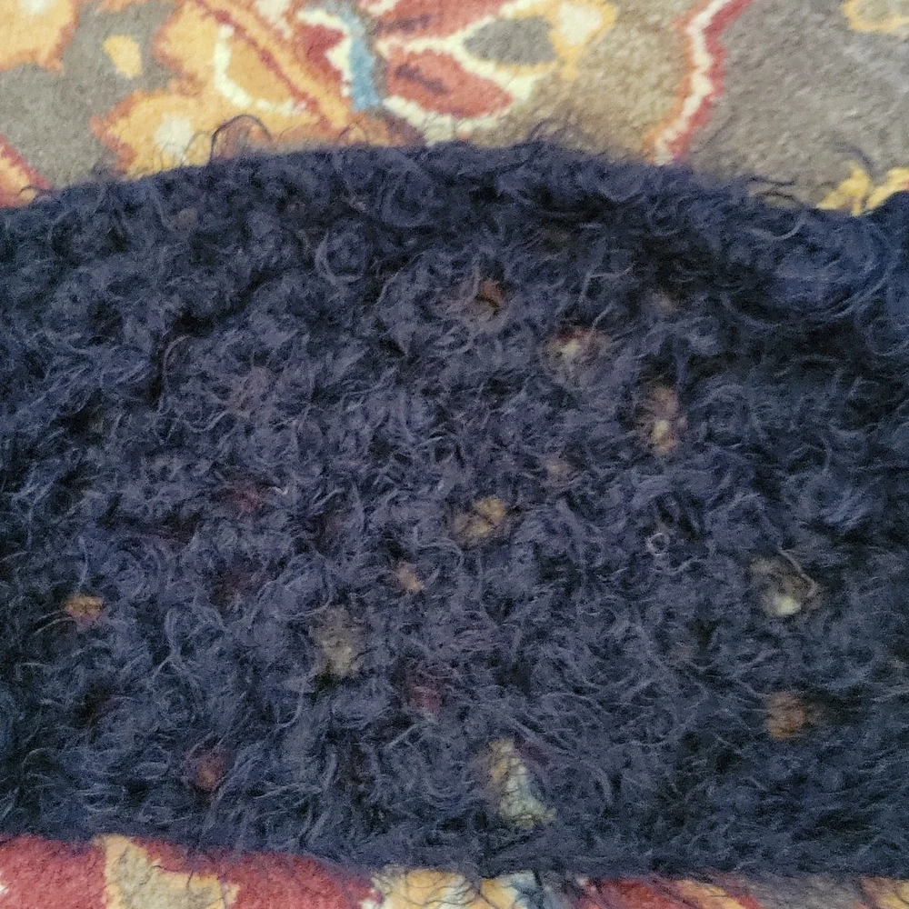 HAND CRAFTED Acrylic Black Set HAND MADE Infinity Scarf Headband